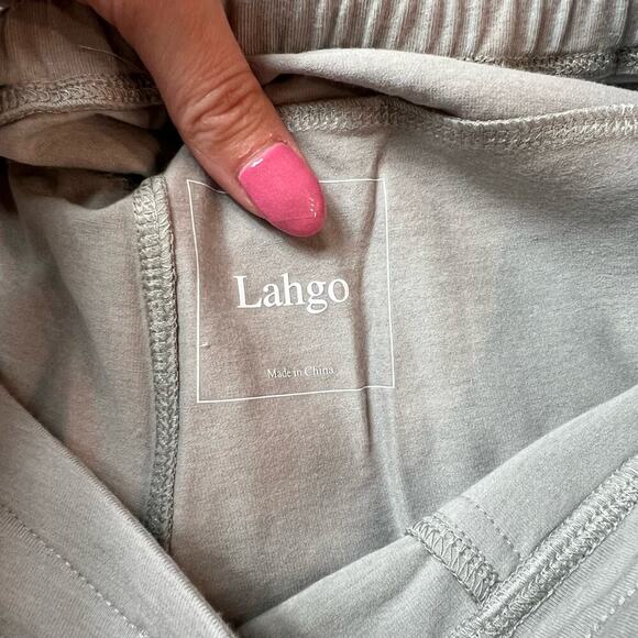 LUNYA LAHGO Restore Short Gray Pockets Stretch Lightweight Lounge Large NEW - Picture 7 of 10